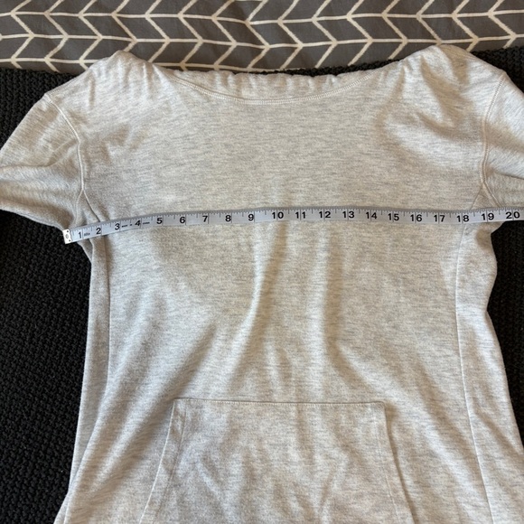 Fundamental Coast Women’s Mock Cowl Neck Hoodie Size Medium Light Heather Gray - Picture 9 of 10